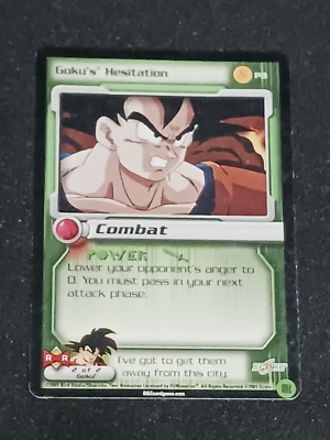 Score Dragonball Z CCG Goku's Hesitation Promo LP | eBay