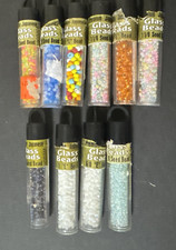 Premium Japanese Seed Beads Round Size 11/0 and E beads 6/0 lot of 10