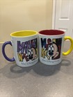 Set Of 2 Walt Disney World Large mug Thailand 1985 Mickey And Minnie  — photo 1