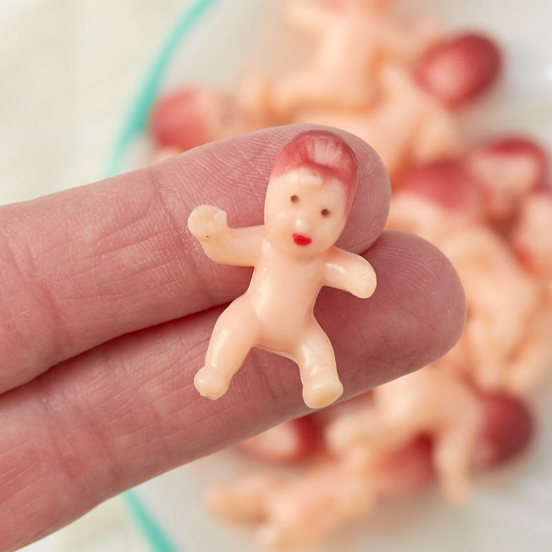 Bulk Lot of 72 Miniature Tiny 1" Babies - Baby Shower Favors