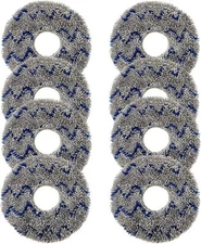 8 Pack Mop Cloths Pads for Ecovacs Deebot X1, X1 Omni, X1 Turbo Vacuum Cleaner