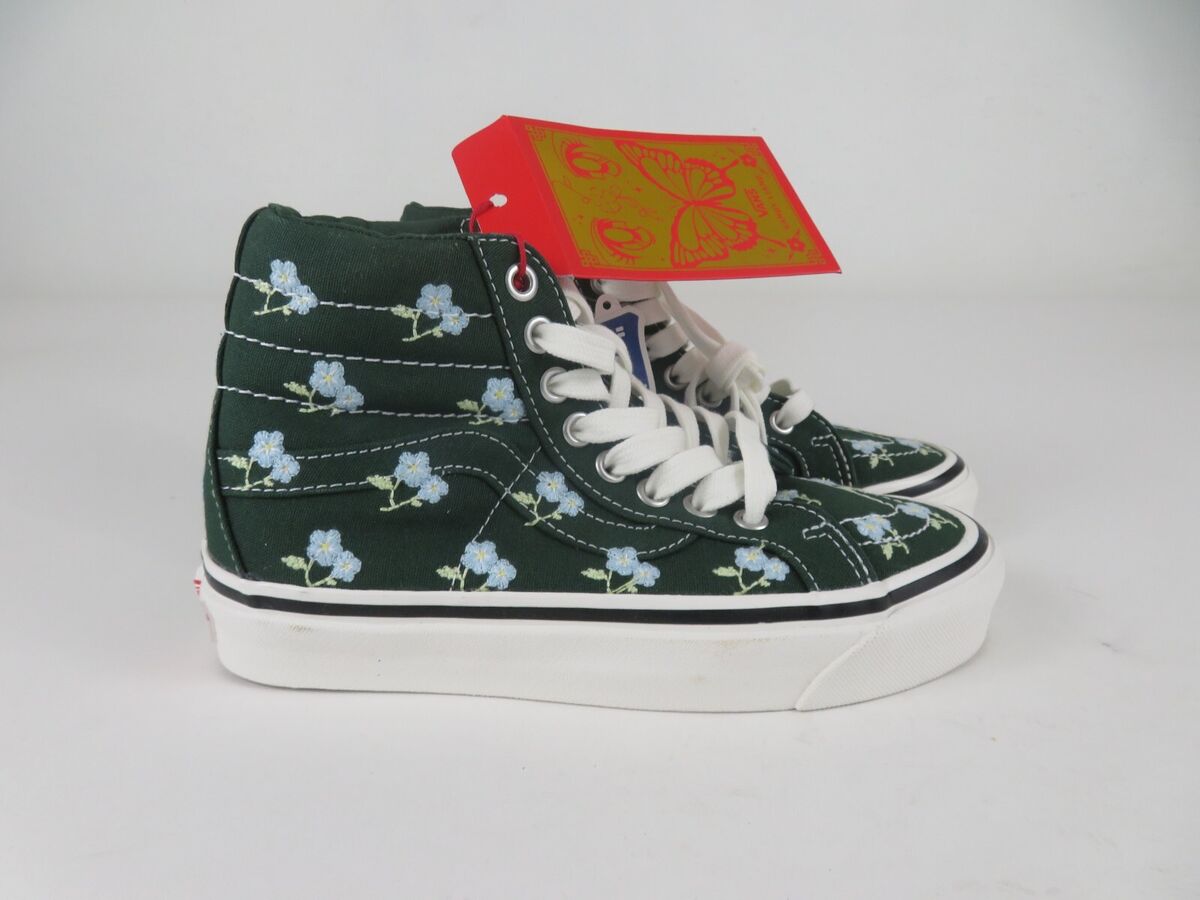Vans x Sandy Liang Sk8 Hi Womens 5 Shoes Green Floral Print Vans x Sandy Liang Sk8 Hi Womens 5 Shoes Green Floral Print