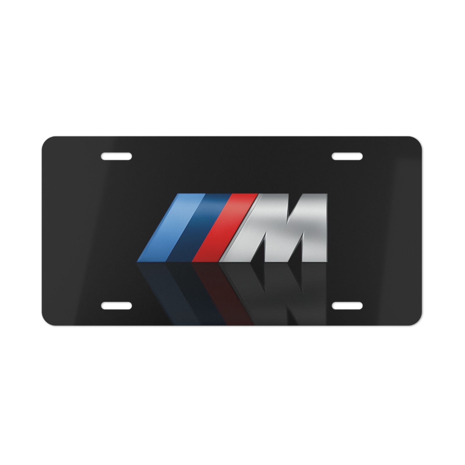Black M Series Front License Plate, BMW Series M (Vanity) Show Plates Car Tag