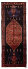 Vintage Hand-knotted Runner Rug 4'11" x 13'0" Traditional Oriental Wool Carpet