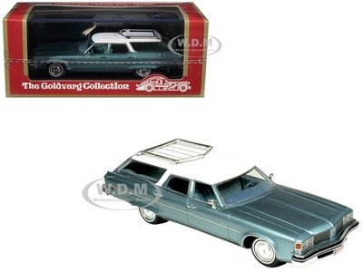 1976 OLDSMOBILE CUSTOM CRUISER LIGHT BLUE 1/43 BY GOLDVARG