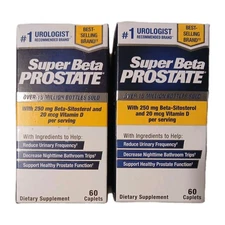 2x Super Beta Prostate 120 Total Caplets 2 Month Supply New Sealed Expires 7/28