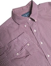 Ralph Lauren Shirt Mens XL Classic Fit Button Down Long Sleeve Red Striped Dress