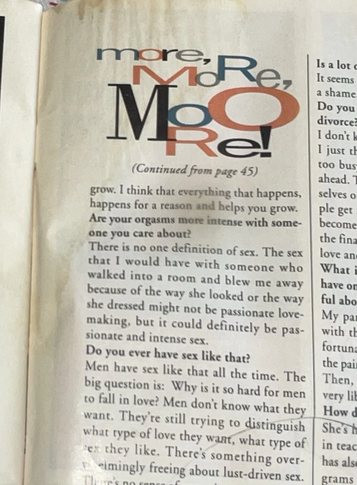 PLAYGIRL August 1995 KEITH RICHARDS PETER STEELE TYPE O NEGATIVE*Read Details* Foto 4 de 4