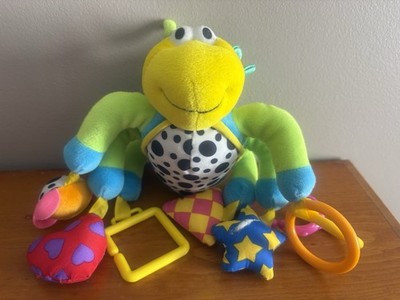 RARE Lamaze Learning Curve Buzz Bug Hanging Plush Toy Clip On Toy