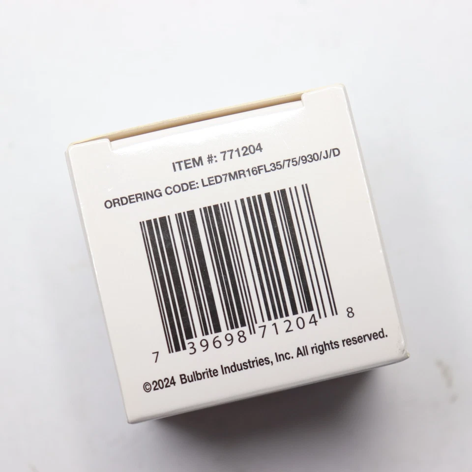 (1-Pk) Bulbrite MR16 Bi-Pin LED Light Bulb Dimmable 3 000K 7.5 Watt 12 Volt - Image 2 of 4