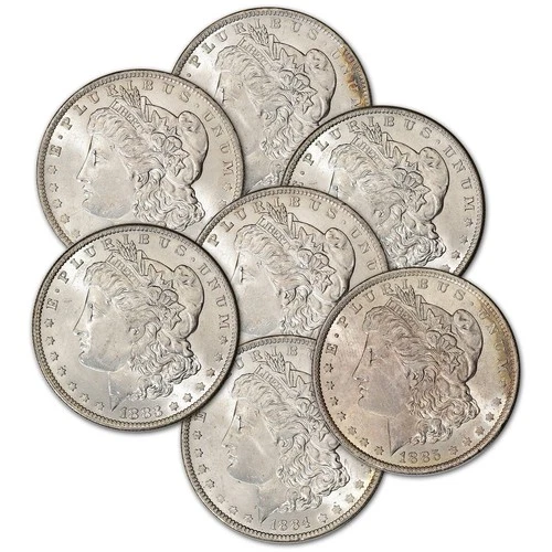 $1 Morgan Silver Dollar GEM BU UNC Random Year