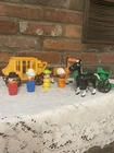 Vintage Fisher Price Western Lot Of Horses People And Accessories