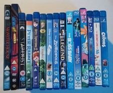 13 Blu Ray and 2 DVDs Kids Movie Bundle