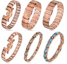 MagnetRX  Arthritis Pain Relief Magnetic Copper Bracelets for Men  Women