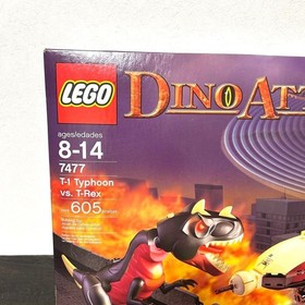 LEGO Dino Attack T-1 Typhoon vs. T-Rex 7477 In 2005 New Retired