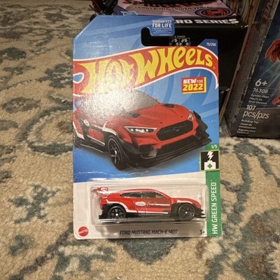 Hot Wheels Ford Mustang Mach-E 1400 HW Green Speed Red Diecast 1:64 2022