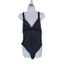 New Intimately FREE PEOPLE L Black Anywhere With You Bodysuit Women