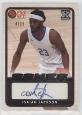 2021 Leaf Pro Set Power Base Black Spectrum Foil 4/15 Isaiah Jackson Auto 0wp8