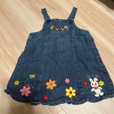 Miki House Denim Jumper Skirt