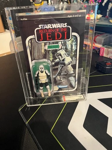 Star Wars Return Of The Jedi Biker Scout Kenner Toy 1983 Unpunched graded