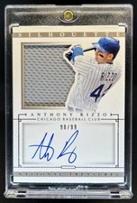 2014 Panini National Treasures Anthony Rizzo Silhouette Jersey Auto #/99 Cubs