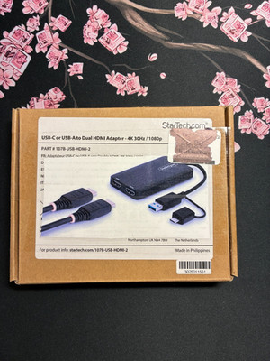 Lemorele USB-C to Dual HDMI Adapter 4K 30Hz Multi Monitor Converter MacBook Pro