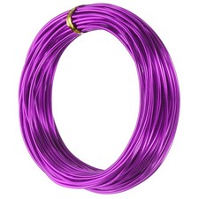 12 Gauge 2mm Aluminum Wire 32.8 Ft 10m Bendable Metal Wire, Purple