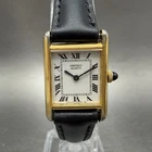 Seiko Tank Watch Women 18mm White Dial Gold Tone 1400-5039 New Battery VTG TNT4