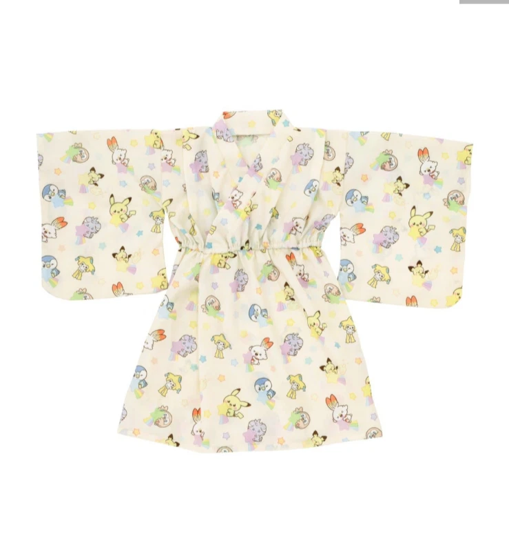 Набор Pokemon Yukata 80-90 см От 6 месяцев Япония Эксклюзив - Покемон Мирное Место - Изображение 4 из 4