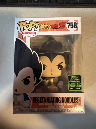 Funko Pop! Vinyl: Dragon Ball Z Vegeta Eating Noodles Figure #758 2020 Exclusive