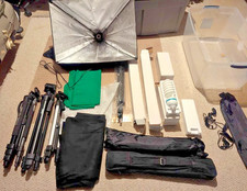 Complete Photography / Video Lighting Kit Tripods, Backdrops, Softboxes
