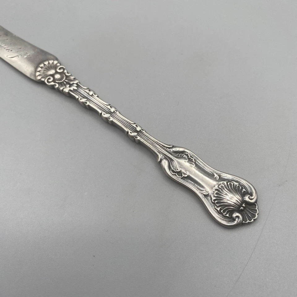 Cortador de papel Whiting Imperial Queen plata esterlina 5,75" abrecartas 13 g nombre Foto 2 de 4