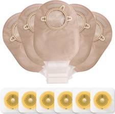 VLOOKUP 35 PCS Colostomy Bags,Ostomy Supplies,Two-Piece Drainable Pouches wit...