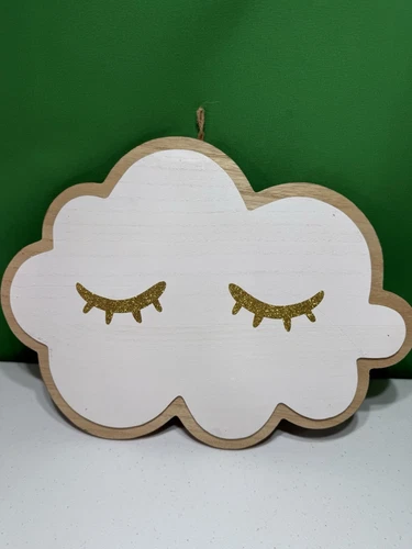 Sleeping Cloud White Hanging Wall Decor Baby Nursery