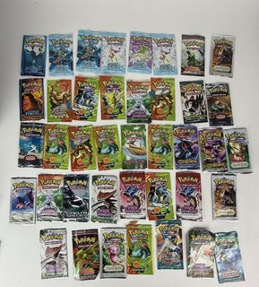 EMPTY Mid 2000s Booster Packs No Pokemon Cards 40 Total