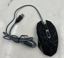 GAMESTART Wired Gaming Mouse USB PC Computer DPI Adjustable LED Optical Black