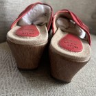 Dansko Neve Criss Cross Red Corral Leather Wedge Sandals Womens Size EU 38 US 8 — photo 7