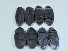 22-24MM Natural picasso Jasper Matched Pair Oval Loose Gemstone 4Pair Lot