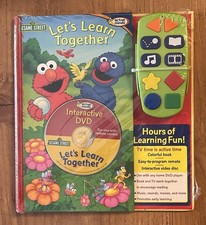 VTG Sesame Street LET S LEARN TOGETHER Interactive DVD Book New SEALED RARE OOP