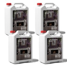 20 Litri Bioetanolo 100%| Per Caminetti | 4x5L | Profumo Rilassante di Lavanda