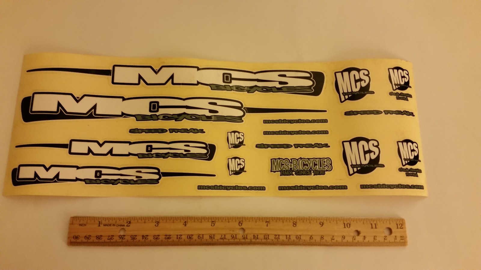 MCS SPEED FREAK FRAME DECALS STICKERS | eBay