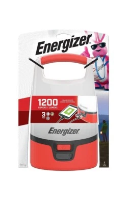 New Energizer ENALU451E Vision LED USB 1200L Lantern & Night Light - Red/White