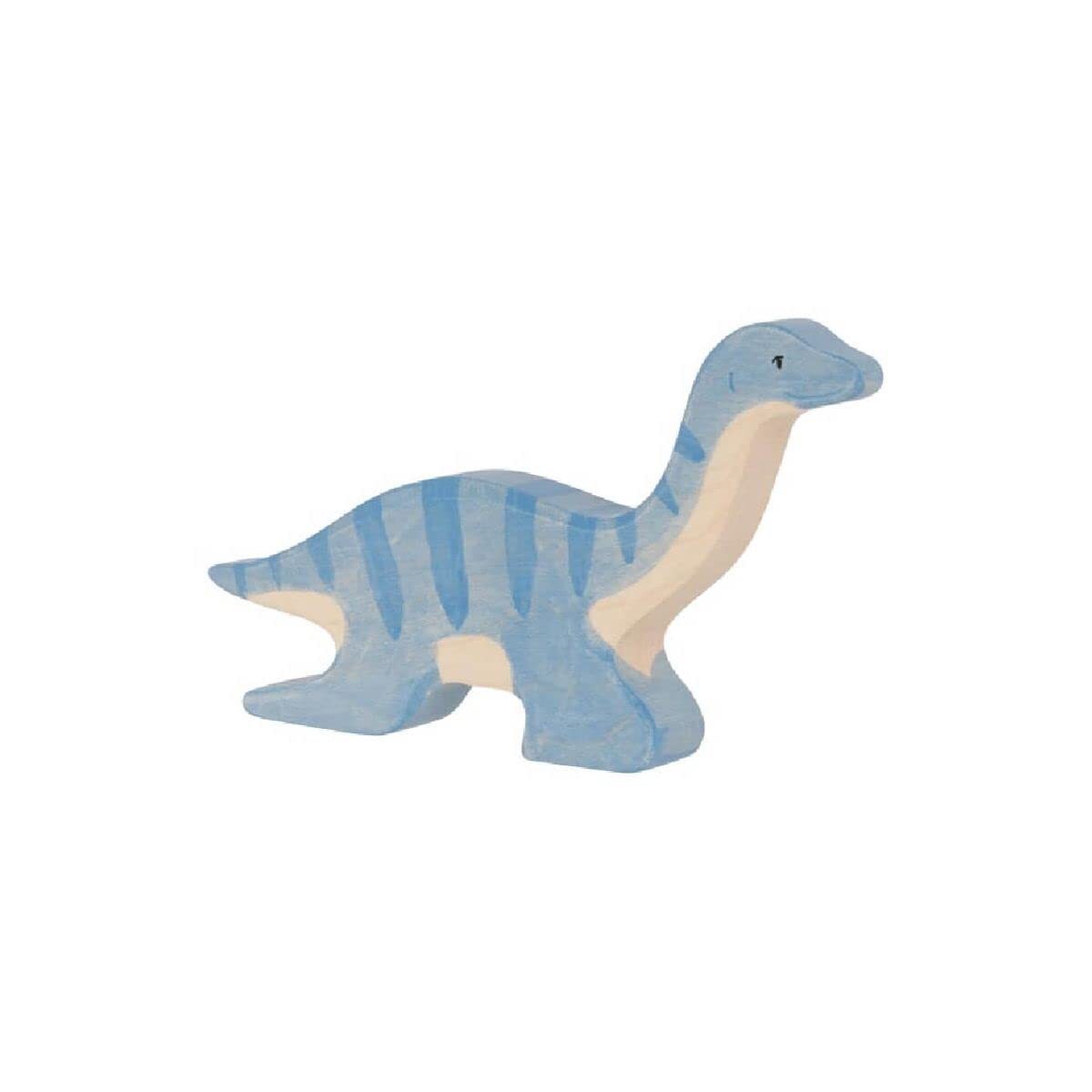Holztiger - 80609 – Plesiosaurus, dinosaur, wood, blue, approx. 20 cm