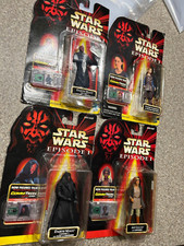 Lot of 4- Star Wars Episode 1 Commtech Chip Collection Darth Maul Padme Adi Set