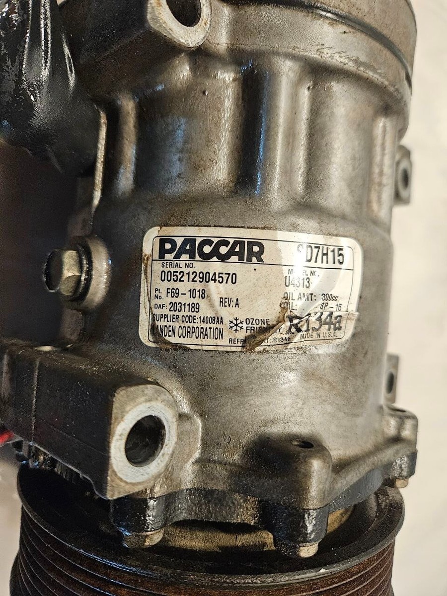 Paccar MX13 Sanden SD7H15 A/C Compressor U4313 with Clutch 2031189