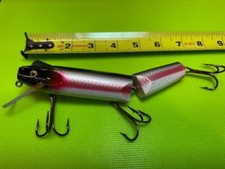 Vintage Wiley Musky Lure - 7" Jointed Bleeding Sucker - 1980's never been used