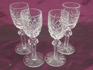 Cristal de waterford verres à jus sur pied ensemble