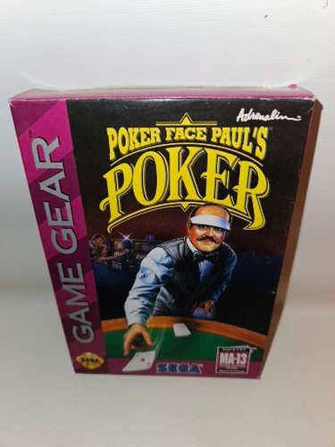 Poker Face Paul's Sega Game Gear Poker Video Game Cartridge New Open Box 1994