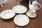 Royal  DOULTON Diana Romance 6 person fine china dinner set W/Teapot 31 Pieces!
