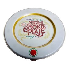 Elf On The Shelf Santa's Enchanted Cookie Plate Lights Magical Messages Holiday